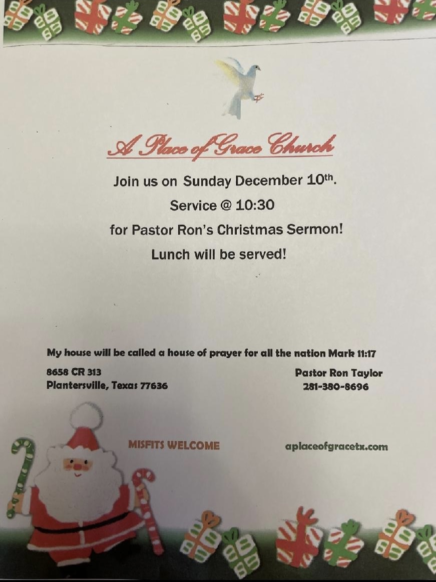 Church Christmas Sermon Flyer